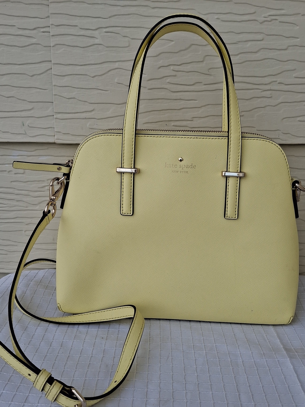 kate spade Lemon Yellow Leather Satchel